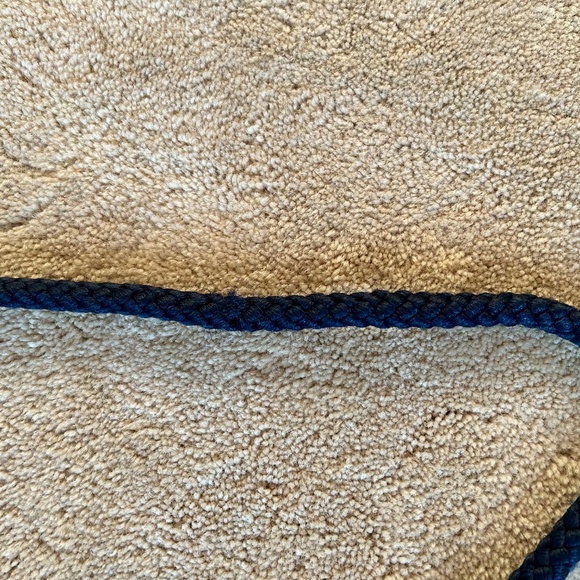 Fiona Navy and Gold Woven Straw Purse - Picture 8 of 8